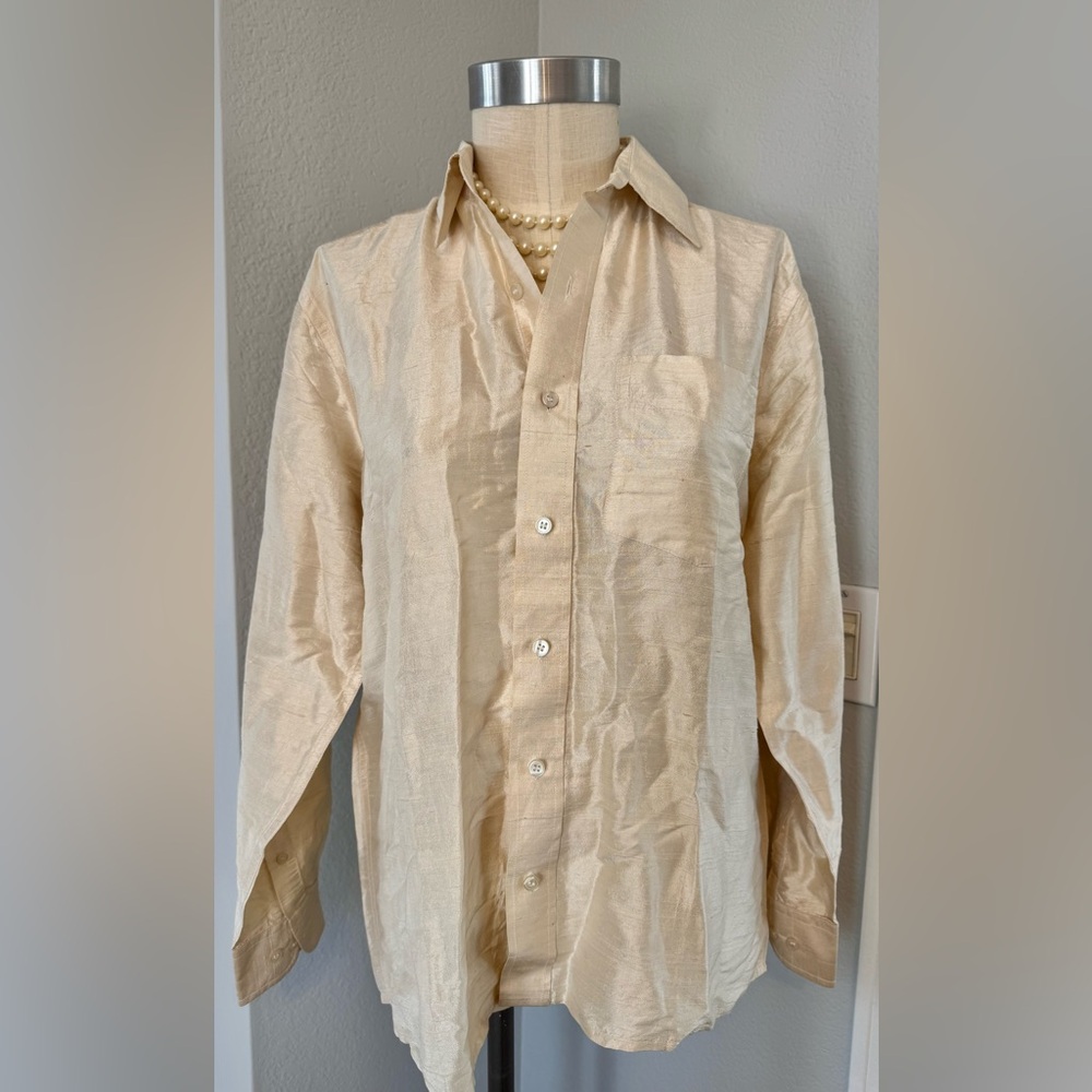 100% Silk Buttondown Top 39 Made in India